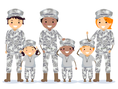 Stickman Family Military Army Brats Illustration