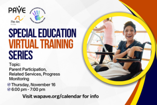 Online – Special Education Virtual Training Series – Parent Participation, Related Services, Progress Monitoring @ Online Event
