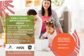 Online - P2P Early Years - Birth to 8 - Support Group @ Zoom