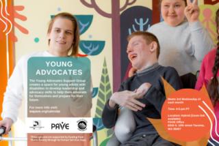 Tacoma - Young Advocates Support Group @ PAVE Office | Tacoma | Washington | United States