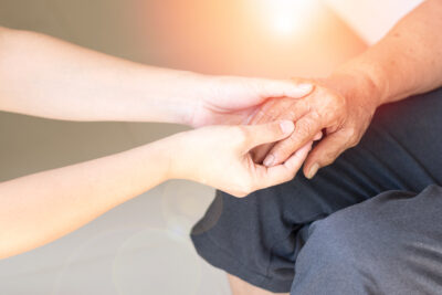 Doctor giving care to patients, Geriatric doctor.