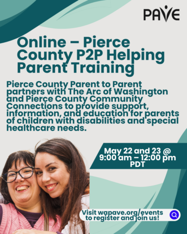 Online - Pierce County P2P Helping Parent Training