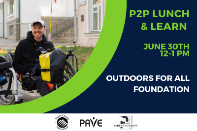 informational graphic for Lunch & Learn: Outdoors For All