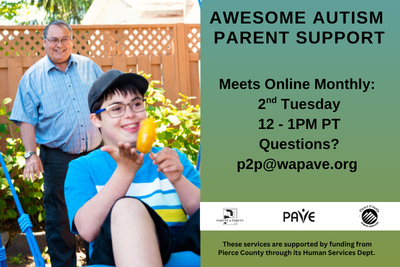 informational graphic sharing Awesome Autism group
