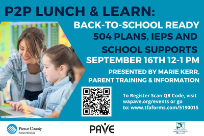 informational graphic sharing lunch & learn