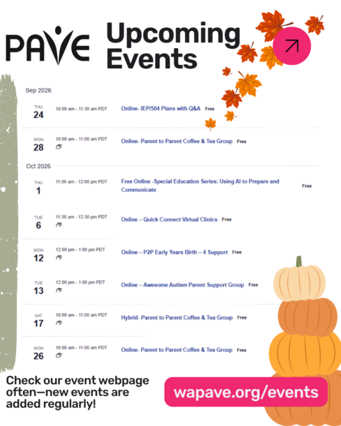 Events for the last week of September